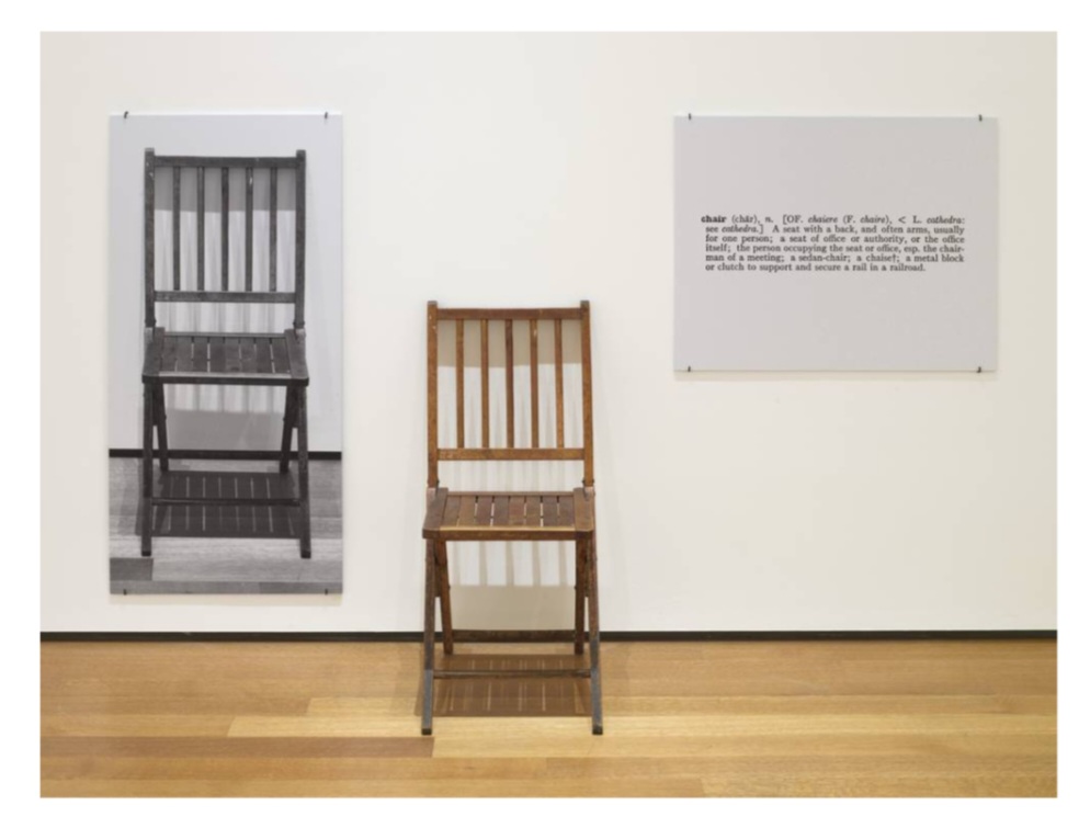 Joseph Kosuth, One and Three Chairs, 1965