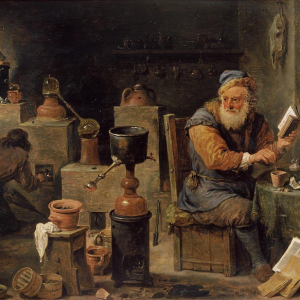 David Teniers the Younger, The Alchemist's Laboratory, circa 1645
